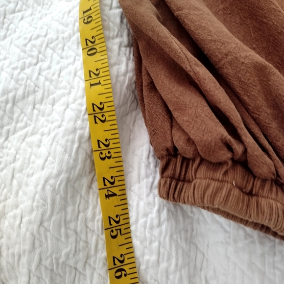 Free People Beach Drawstring V Neck Sleeveless Jumpsuit Sz M - Picture 8 of 8